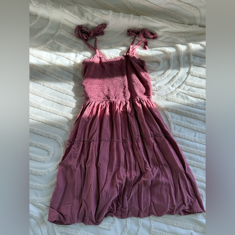 Zesica Pink Tie Dress